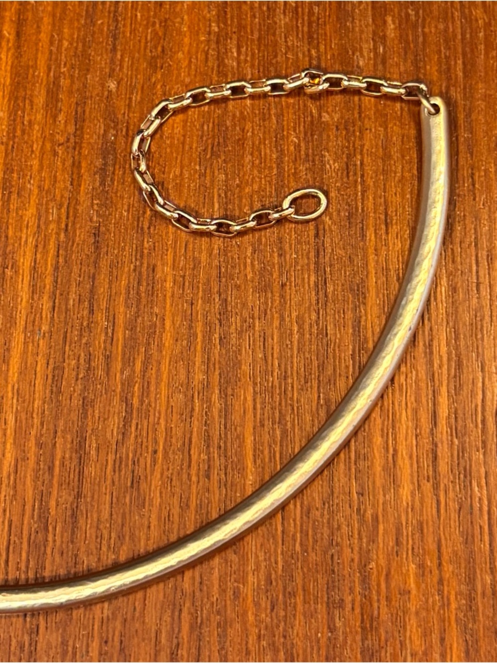🆕 Brighton Monogram charm holder necklace Gold choker/collar style NWOT Retired - Picture 4 of 6